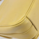 PRADA Hand Bag Safiano Leather 2way Yellow Gold Auth ka7120-17