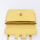 PRADA Hand Bag Safiano Leather 2way Yellow Gold Auth ka7120-22