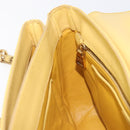 PRADA Hand Bag Safiano Leather 2way Yellow Gold Auth ka7120-26