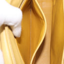 PRADA Hand Bag Safiano Leather 2way Yellow Gold Auth ka7120-29