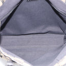 LOEWE Anagram Tote Bag Canvas Beige Silver Auth ka7122-16