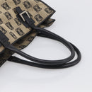LOEWE Anagram Tote Bag Canvas Beige Silver Auth ka7122-7