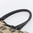 LOEWE Anagram Tote Bag Canvas Beige Silver Auth ka7122-8