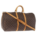LOUIS VUITTON Monogram Keepall Bandouliere55 Boston Bag M41414 LV Auth ka7123-1