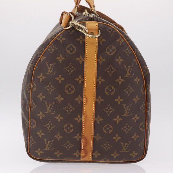 LOUIS VUITTON Monogram Keepall Bandouliere55 Boston Bag M41414 LV Auth ka7123
