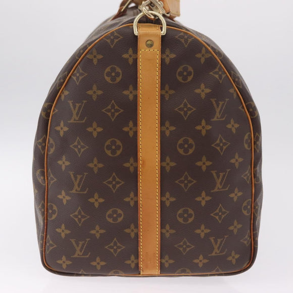 LOUIS VUITTON Monogram Keepall Bandouliere55 Boston Bag M41414 LV Auth ka7123
