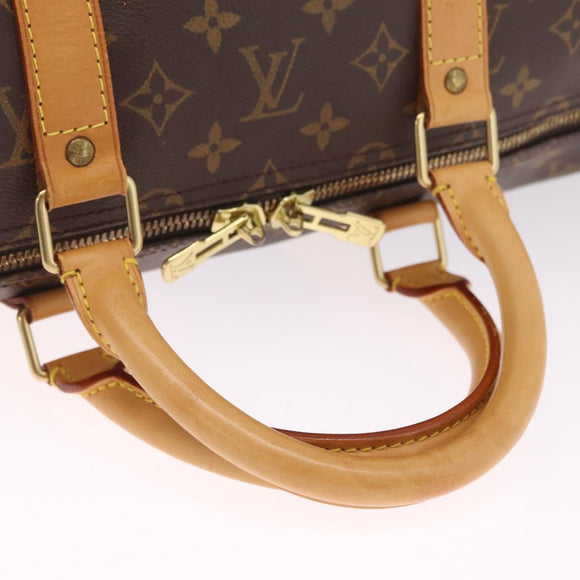 LOUIS VUITTON Monogram Keepall Bandouliere55 Boston Bag M41414 LV Auth ka7123