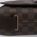 LOUIS VUITTON Damier Ebene Brooklyn MM Shoulder Bag N51211 LV Auth ka7126-10