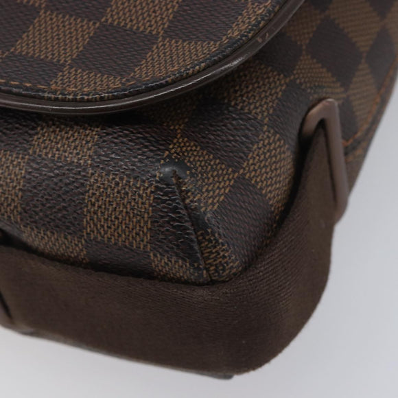 LOUIS VUITTON Damier Ebene Brooklyn MM Shoulder Bag N51211 LV Auth ka7126