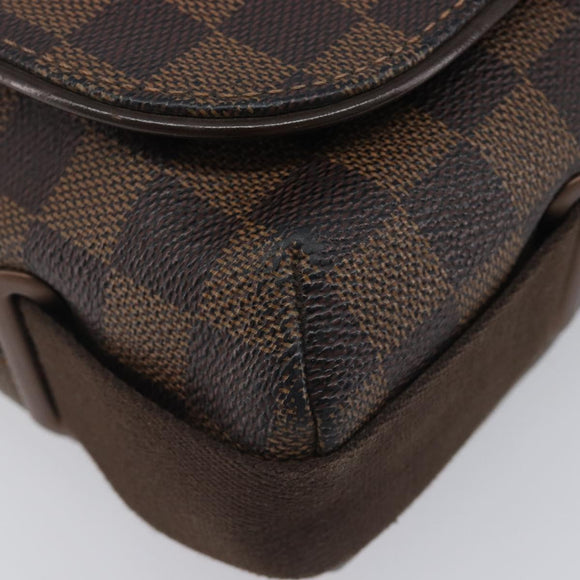 LOUIS VUITTON Damier Ebene Brooklyn MM Shoulder Bag N51211 LV Auth ka7126