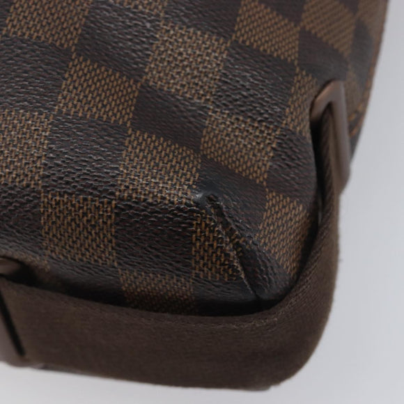 LOUIS VUITTON Damier Ebene Brooklyn MM Shoulder Bag N51211 LV Auth ka7126
