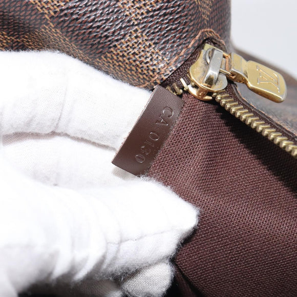LOUIS VUITTON Damier Ebene Brooklyn MM Shoulder Bag N51211 LV Auth ka7126