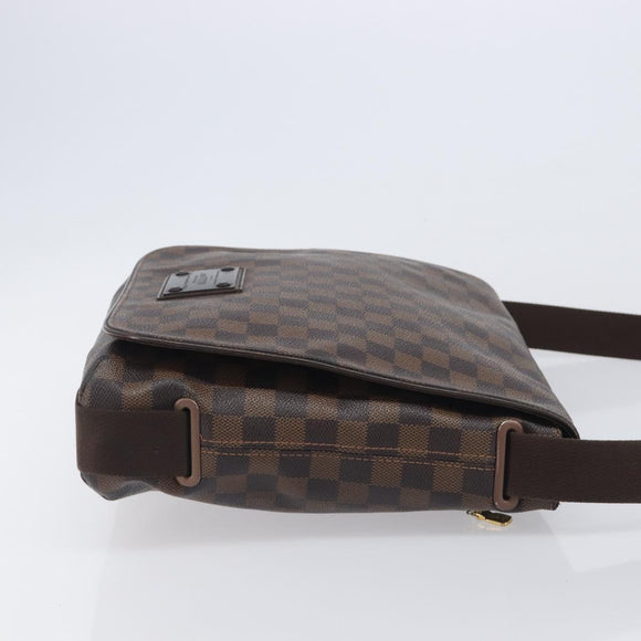 LOUIS VUITTON Damier Ebene Brooklyn MM Shoulder Bag N51211 LV Auth ka7126