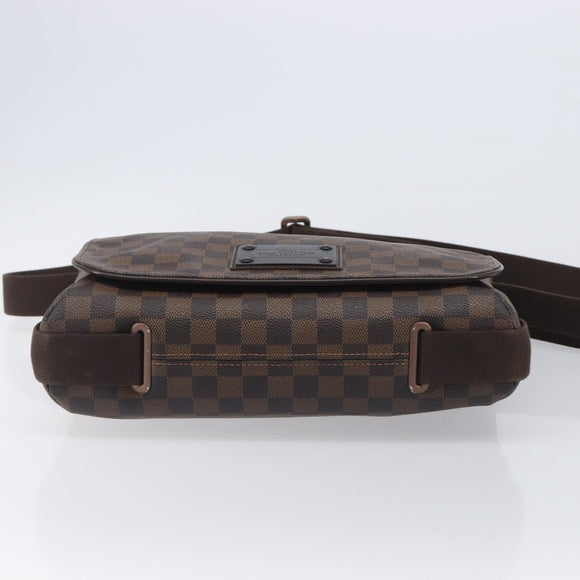 LOUIS VUITTON Damier Ebene Brooklyn MM Shoulder Bag N51211 LV Auth ka7126