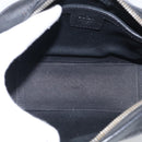 MCM Vicetos Logogram Shoulder Bag PVC Leather Black Silver Auth ka7130-17
