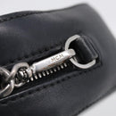 MCM Vicetos Logogram Shoulder Bag PVC Leather Black Silver Auth ka7130-21