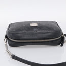 MCM Vicetos Logogram Shoulder Bag PVC Leather Black Silver Auth ka7130-6
