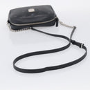 MCM Vicetos Logogram Shoulder Bag PVC Leather Black Silver Auth ka7130-7