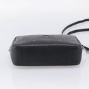 MCM Vicetos Logogram Shoulder Bag PVC Leather Black Silver Auth ka7130-9
