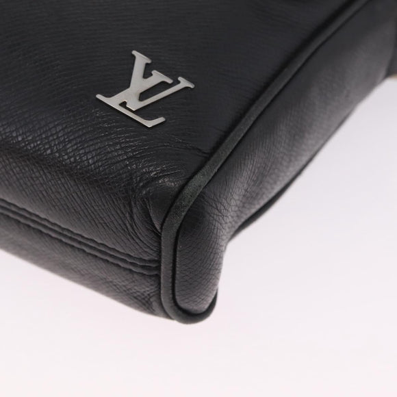 LOUIS VUITTON Taiga Alex Messenger Bag Black Noir M30260 LV Auth ka7133A