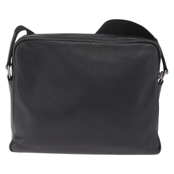 LOUIS VUITTON Taiga Alex Messenger Bag Black Noir M30260 LV Auth ka7133A