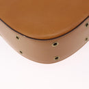 Christian Dior Street Chic Shoulder Bag Leather Brown Gold Auth ka7134A-14