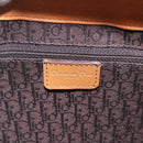 Christian Dior Street Chic Shoulder Bag Leather Brown Gold Auth ka7134A-18