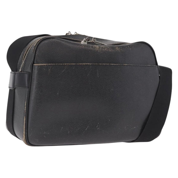 LOUIS VUITTON Taiga Reporter PM Shoulder Bag Ardoise M30152 LV Auth ka7136
