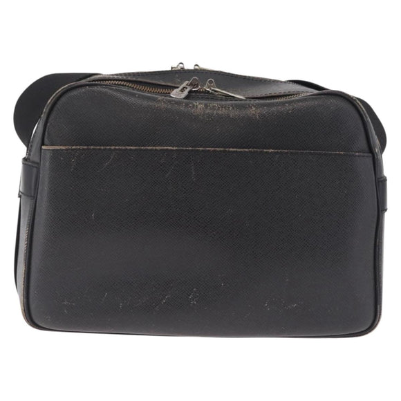 LOUIS VUITTON Taiga Reporter PM Shoulder Bag Ardoise M30152 LV Auth ka7136