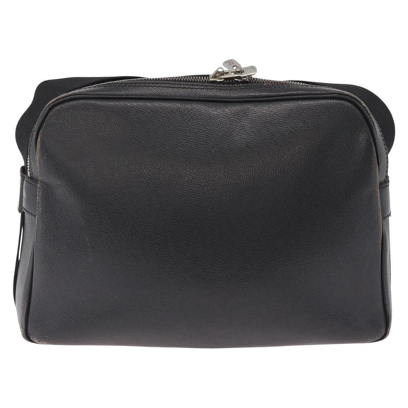 LOUIS VUITTON Taiga Reporter PM Shoulder Bag Ardoise M30152 LV Auth ka7136