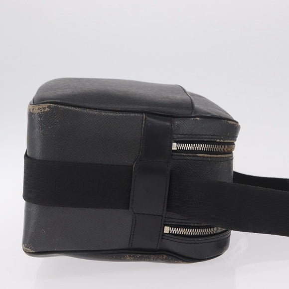 LOUIS VUITTON Taiga Reporter PM Shoulder Bag Ardoise M30152 LV Auth ka7136