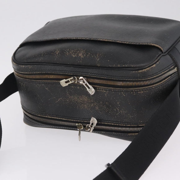 LOUIS VUITTON Taiga Reporter PM Shoulder Bag Ardoise M30152 LV Auth ka7136