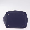 HERMES Taurillon Clemence Picotan Lock MM Bag Leather Navy Silver Auth ka7140SAM-11
