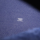 HERMES Taurillon Clemence Picotan Lock MM Bag Leather Navy Silver Auth ka7140SAM-17