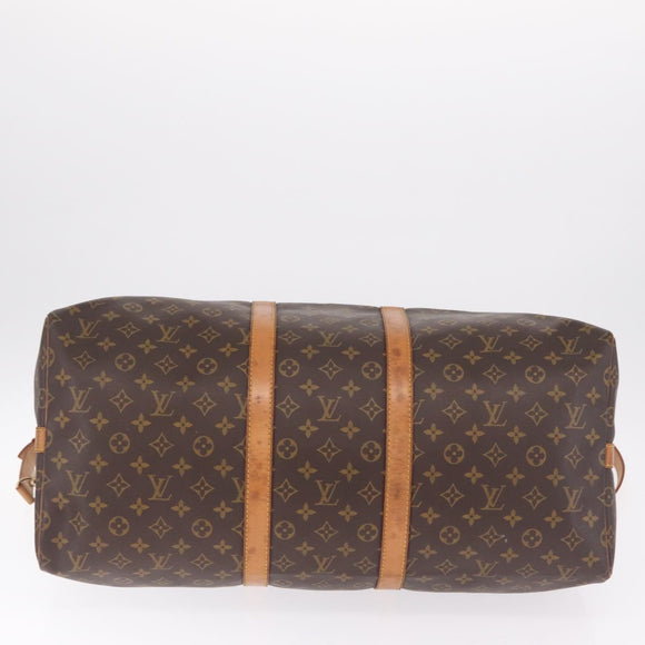 LOUIS VUITTON Monogram Keepall Bandouliere55 Boston Bag M41414 LV Auth ka7142