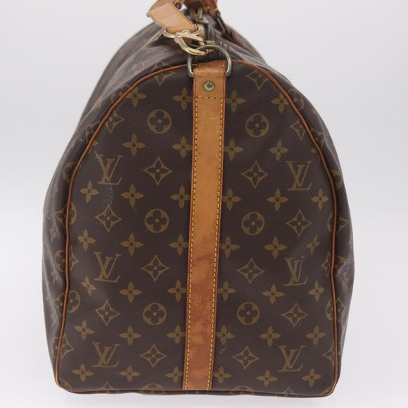 LOUIS VUITTON Monogram Keepall Bandouliere55 Boston Bag M41414 LV Auth ka7142