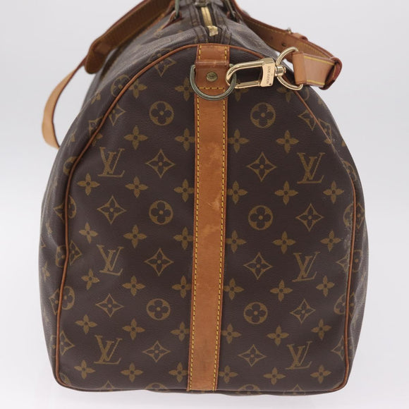 LOUIS VUITTON Monogram Keepall Bandouliere55 Boston Bag M41414 LV Auth ka7142