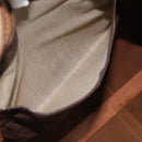 CELINE Macadam Canvas Boston Bag PVC Leather Brown Gold Auth ka7143-24