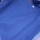 PRADA Canapa MM Hand Bag Canvas 2way Blue Gold Auth ka7146A-19