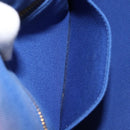 PRADA Canapa MM Hand Bag Canvas 2way Blue Gold Auth ka7146A-25