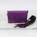 GUCCI GuccissimaGG Horsebit Chain Bag Leather Black Gold 724713 Auth ka7147M-25