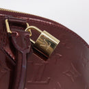 LOUIS VUITTON Monogram Vernis Alma PM Bag Rouge Favist M91691 LV Auth ka7152-18