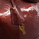 LOUIS VUITTON Monogram Vernis Alma PM Bag Rouge Favist M91691 LV Auth ka7152-19