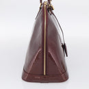 LOUIS VUITTON Monogram Vernis Alma PM Bag Rouge Favist M91691 LV Auth ka7152-4