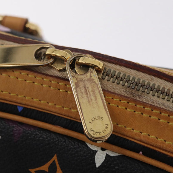 LOUIS VUITTON Monogram Multicolor Priscilla Bag Black M40097 LV Auth ka7154V