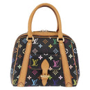 LOUIS VUITTON Monogram Multicolor Priscilla Bag Black M40097 LV Auth ka7154V-2