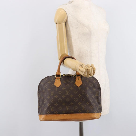 LOUIS VUITTON Monogram Alma Hand Bag M51130 LV Auth ka7155