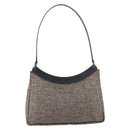 Bally Shoulder Bag Tweed Beige Silver Auth ka7160A-3