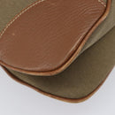 PRADA Shoulder Bag Canvas 2way Brown Gold Auth ka7161A-13