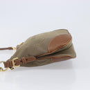 PRADA Shoulder Bag Canvas 2way Brown Gold Auth ka7161A-5